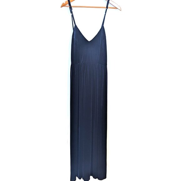 NWT Lulus | Final Song Cross Back Navy Blue Velvet Maxi Dress | Size XL - Picture 6 of 16